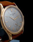 SOLD Patek Philippe Calatrava Certified Grey linen 5196R