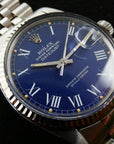 SOLD Rolex Datejust 16014 36 Rare blue buckley / 1984
