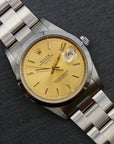 RES Rolex Oyster Perpetual Date 1990 / Rare gold dial 15200
