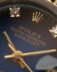 Rolex Lady-Datejust 69173G – Blue Vignette Diamond Dial – 1990 -VAT REFUNDABLE