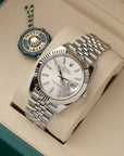 Rolex Datejust 41 – Silver Dial – White Gold Fluted Bezel – 2025 NEW