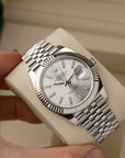 Rolex Datejust 41 – Silver Dial – White Gold Fluted Bezel – 2025 NEW
