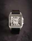 SOLD Cartier Santos 100 unpolished with papers 2656