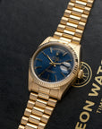 Rolex Day-Date 18038 – Blue Dial – 18K Gold – 1981