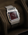 Cartier 2960 Santos Spider Burgundy dial / serviced / polished