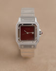 Cartier 2960 Santos Spider Burgundy dial / serviced / polished