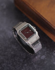 Cartier 2960 Santos Spider Burgundy dial / serviced / polished