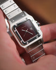 Cartier 2960 Santos Spider Burgundy dial / serviced / polished
