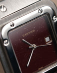 Cartier 2960 Santos Spider Burgundy dial / serviced / polished
