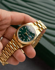 Rolex Day-Date 118238 - green dial - 2015