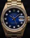 SOLD Rolex Lady-Datejust 69178G vignette blue / MINT