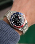 Rolex GMT Master II 16710 Pepsi P series from 2000 sold in 2001