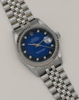 SOLDOUT Rolex Datejust blue vignette Full Set 1990 16234G