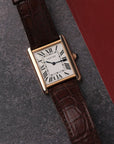 Cartier Tank Solo Large Rose Gold Steel Watch W5200025 with Papers / box