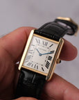 Cartier Tank Solo Large Yellow Gold Steel Watch W1018855