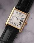 Cartier Tank Solo Large Yellow Gold Steel Watch W1018855