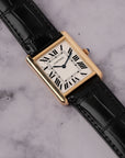 Cartier Tank Solo Large Yellow Gold Steel Watch W1018855