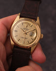 Rolex Day-Date 36 Champagne Linen Dial Ref. 1803 With Papers (1974)