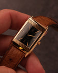 Jaeger-LeCoultre Reverso Classique 18K Gold Black Dial 250.2.86 (Asprey & Garrard Papers)