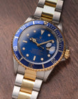 Rolex Submariner Date 16613 Two-Tone Blue Dial "Bluesy" (1995 Punch Papers)