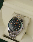 Rolex Milgauss 116400GV Black Dial Green Crystal (2012 Box & Papers)