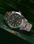 Rolex Milgauss 116400GV Black Dial Green Crystal (2012 Box & Papers)