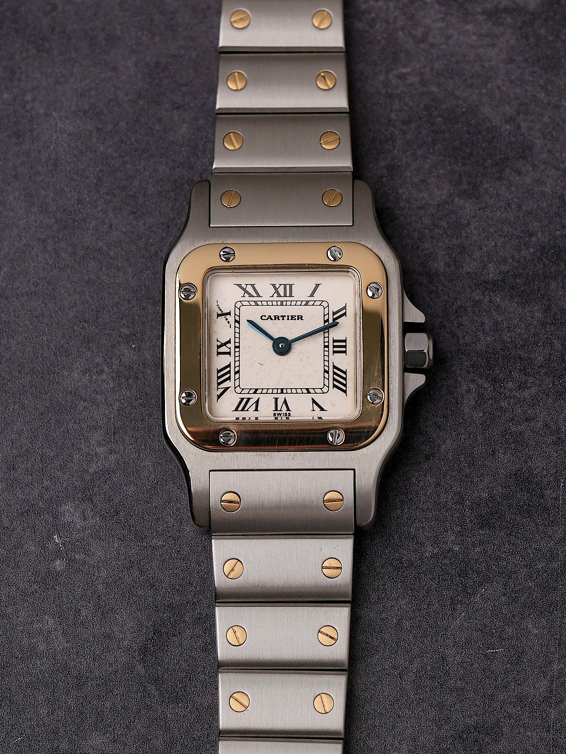 Cartier Santos Galbée 1567 18k Yellow Gold & Steel Quartz (24mm