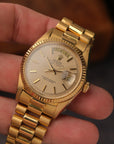 Rolex Day-Date 36 18k Yellow Gold Tropical Pinkish Dial Ref. 1803 – 1972 Stamped Papers
