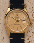 Rolex Day-Date 36 18k Yellow Gold Tapestry Dial Ref. 18038 – Circa 1985
