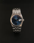 Rolex Datejust Oysterquartz Rare blue dial unpolished / Minty 17014 - with papers