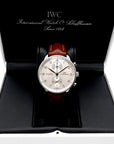 SOLD Portuguese Chronograph SS Silver Dial / Gold Numerals