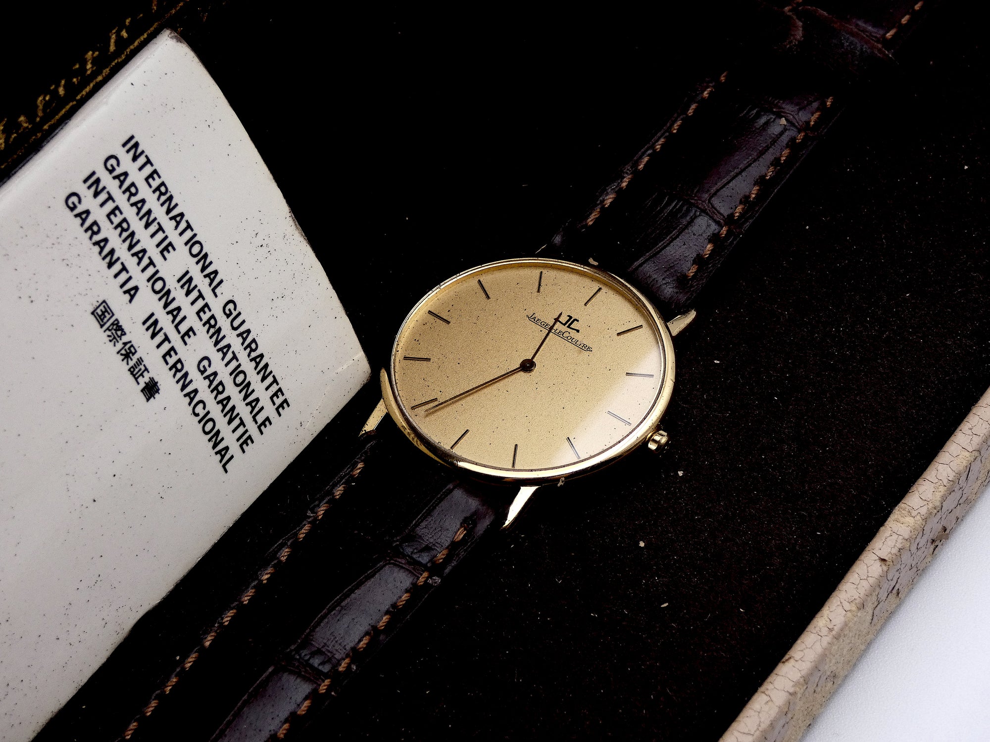 SOLD Jaeger-LeCoultre Ultra Thin Full set 1987