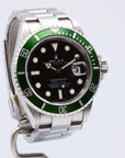 SOLD Rolex Submariner "Kermit" 2007 unpolished full set 16610LV