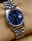SOLD Rolex Datejust 36 1991 full set / blue