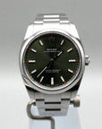 SOLD Rolex Air-King Olive Green Full set MINT