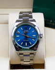Sold Rolex Milgauss blue NEW / Stickered - Rare factory sealed