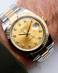 SOLD Rolex Datejust 41 Diamond dial / 2019 full set NL