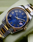 SOLD Rolex Datejust 36 Rare Radial Blue dial / Full set / Mint