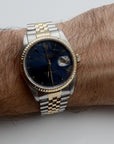 SOLD Datejust 36 blue 1991