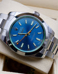 Sold Rolex Milgauss blue NEW / Stickered - Rare factory sealed