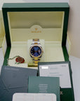 SOLD Rolex Datejust 36 Rare Radial Blue dial / Full set / Mint