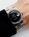 SOLD Rolex Day-Date 36 Black dial / serviced / warranty 18239