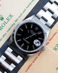SOLD Oyster Perpetual Date / serviced / black dial 15200