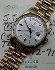 SOLD Rolex Day-Date with papers / Pie Pan Linen dial / warranty / serviced