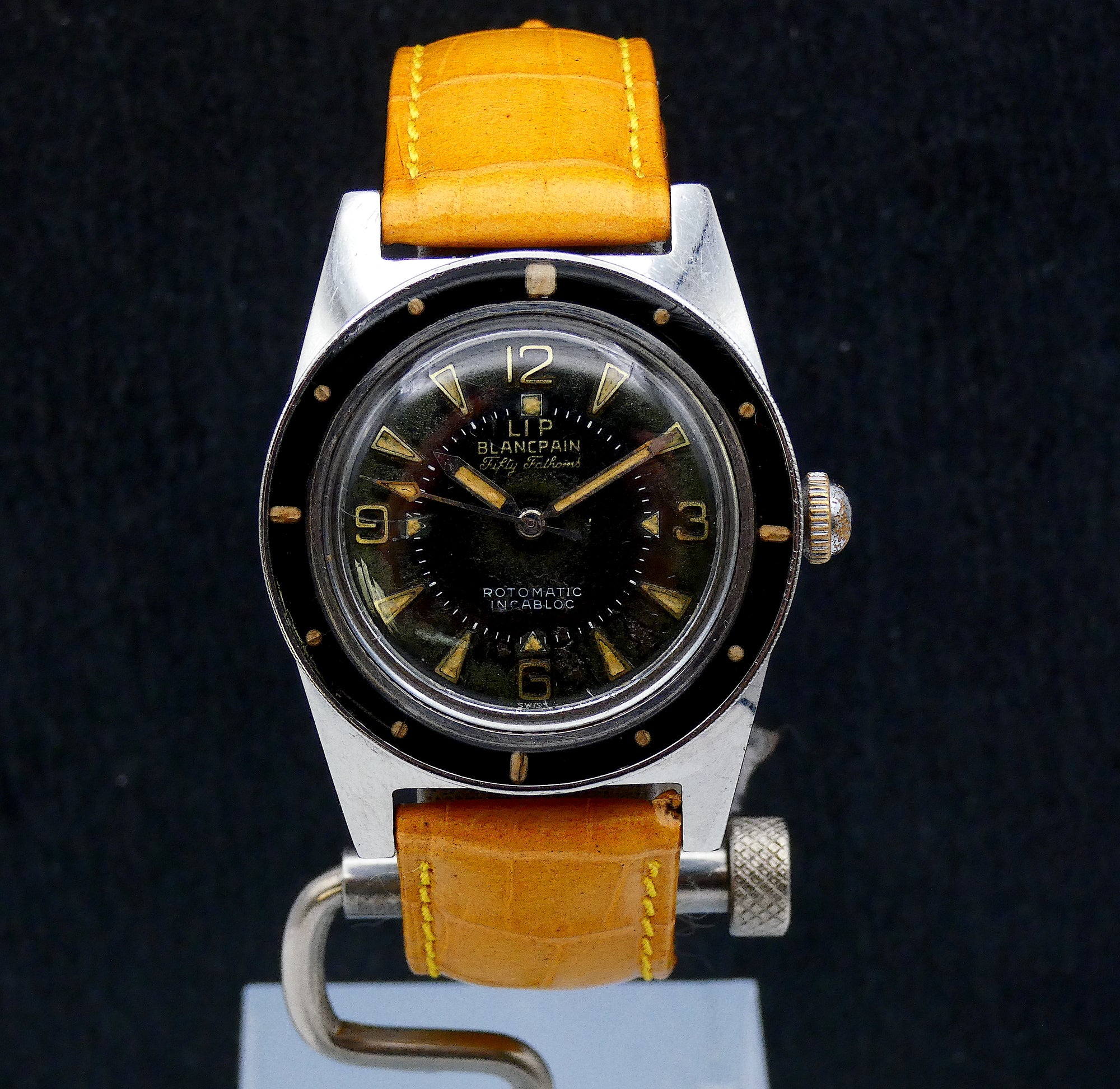 SOLD Rare LIPS-Blancpain - Fifty Fathoms / all original / 1950s
