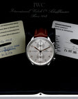 SOLD Portuguese Chronograph SS Silver Dial / Gold Numerals