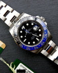 SOLD Rolex GMT-Master II "Batman" Papers + Tag