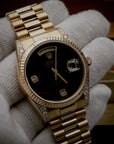 SOLD Day-Date President 36 VERY RARE / MINT / Factory Onyx and diamond lugs