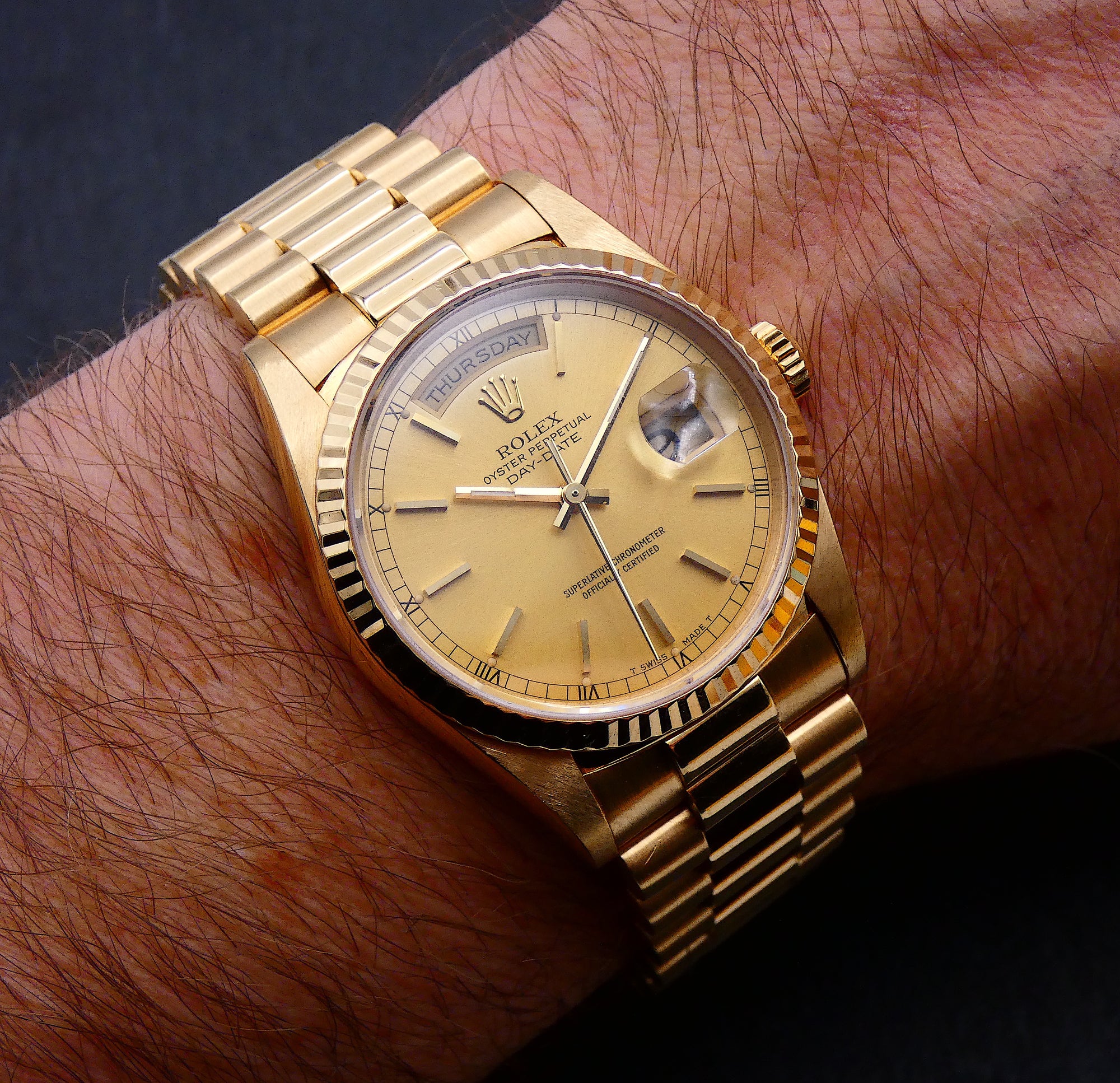 SOLD Rolex Day-Date 36 1989 / rolex service / mint 18238