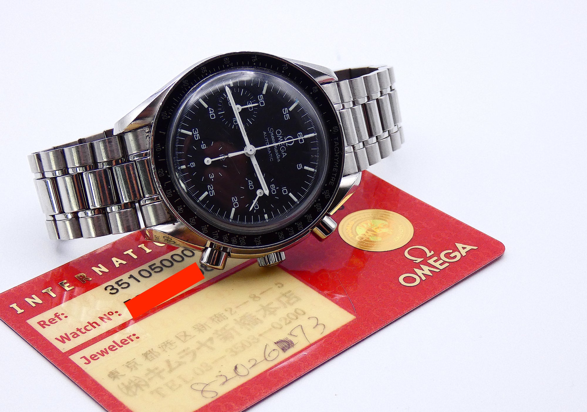 Omega Speedmaster Reduced + card / serviced